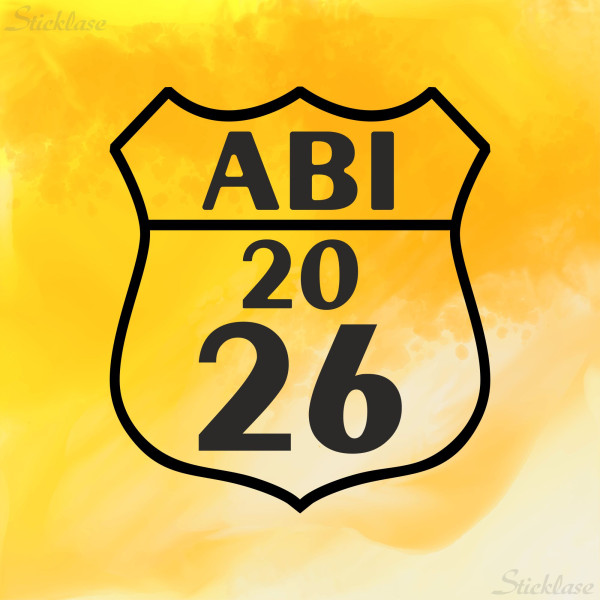 Abi 2026 Aufkleber – Route Design